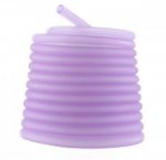 1 meter Pvc Hollow cord 6,5 mm Lilac