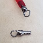 Lot 10 Metal Gun Clasps for Hollow Pvc Cord 5 mm