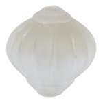 Pearl Lucite Lampion Shape Striated Crystal