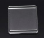 Cabochon Square 25 x 25 mm in glass Tile transparent No. 29