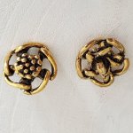 23 mm Round Gold Button N°02