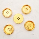 Gold Button N°07 of 29 mm Round