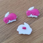 Fancy button for children rabbit N° 02