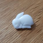 Fancy button for children rabbit N° 11