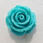 Synthetic Flower N°03-07 turquoise