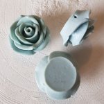 Synthetic Flower N°03-11 light grey