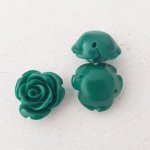 Synthetic flower 13 mm N°03-25 Dark green