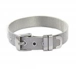 Stainless Steel Bracelet 10 mm Silver