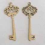 Key Charm N°29 Aged Gold