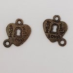 Charm padlock lock N°10 Copper