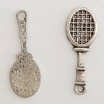 Tennis Racket Charm Sport N°01 Silver