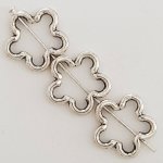 Flower charm Metal N°031 Silver