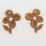 Flower Charm Metal N°051 Bronze