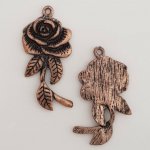 Flower Charm Metal N°052 Copper