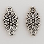 Flower charm Metal N°067 Silver