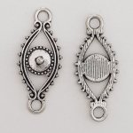 Flower charm Metal N°075 Silver