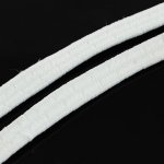 Elastic White Flat Rubber 5 mm per meter