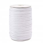 Flat mask elastic 5 mm WHITE N°02 to 10 cm