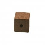 10 Wooden Beads Cube / Square 10 mm Dark Brown
