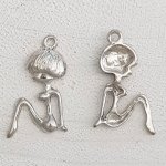 Childrens charm N°50 Girl Silver