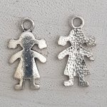 Childrens charm N°56 Girl Silver