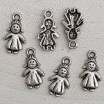 Childrens charm N°58 Girl Silver