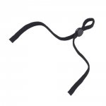 20 Black Elastic Cord Bands with Adjustable Buckle for Masks.