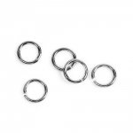 2 Open joint rings 04 mm Stainless steel N°01-02