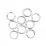 10 Open joint rings 11 mm Stainless steel