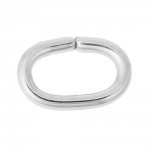 2 Open oval joint rings 07 X 5 mm Stainless steel