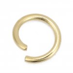 2 Open joint rings 05 mm Stainless steel gold N°02