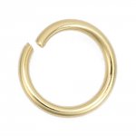 2 Open Junction Rings 06 mm Stainless steel gold plated