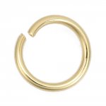 20 Open Junction Rings 06 mm Stainless steel gold plated