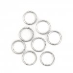 10 Open joint rings 13 mm Stainless steel