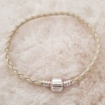 European Clip Bracelet Plain 02 FROM 15 TO 23 CM Dark Ivory