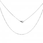 Necklace N°06-00 in stainless steel, 46 cm long