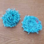 Frayed Fabric Flower Fancy No. 75-1