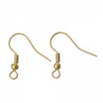 Earring holder N°24 18 K gold plated hook x 2 pairs