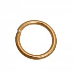 10 Junction Rings 06 mm 01 Open 14K Gold Plated