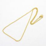 Collier N°15 en acier inoxydable 45 cm Doré