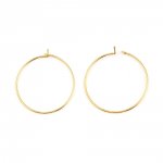 Gold plated 18K Gold Creole earring holder N°01-20 mm x 1 pair