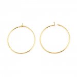 Gold plated 18K Gold Creole earring holder N°01-20 mm x 5 pairs