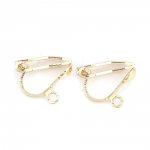 Support Earring Clip copper plated 18K Gold N°01