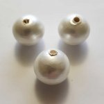 Round Pearl Paper Mache GT 24mm White Pearl