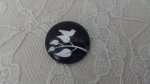 round glass cabochon 10mm birds 013 