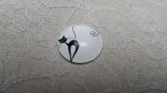 round glass cabochon 10mm cat 006 