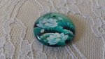 round glass cabochon 20mm flower 01-036 