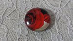 round glass cabochon 20mm flower 01-027 