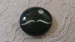 round glass cabochon 25mm mustache 039 