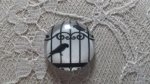 round glass cabochon 25mm birds 008 